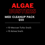 Algae Cleanup Crew Packs (Select size using dropdown)