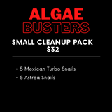 Algae Cleanup Crew Packs (Select size using dropdown)